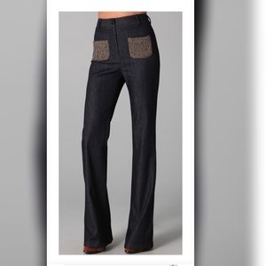 Elizabeth and James high waist wide leg jeans